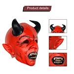 Latex Red devil mask